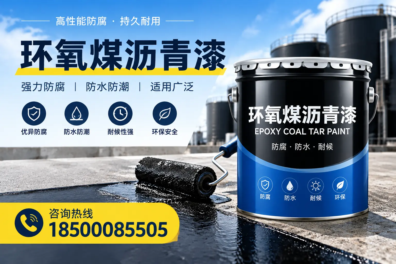 选择环氧煤沥青漆的五大理由，上海客户必知